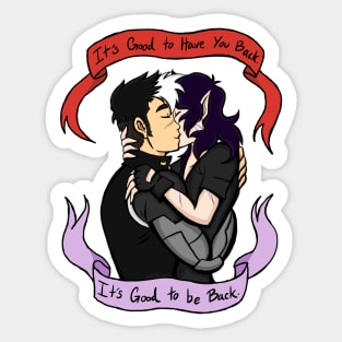 It’s Good to be Back Sheith Kiss - Voltron Legendary Defender Sticker